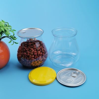 Plastikowe puszki na żywność o pojemności 900 ml w kształcie wazonu z miękką osłoną PE
