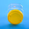 Bez BPA 1450 ml 131 mm kwadratowych plastikowych słoików z zakrętkami