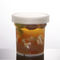 Plastikowe kubki wielokrotnego użytku 180 ml do zup z pokrywkami