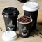 Jednorazowe papierowe kubki do kawy Non Spill 12 uncji z logo pokrywek