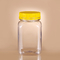 Bez BPA 320 ml plastikowe słoiki na żywność Bezpowietrzna kwadratowa butelka miodu z pokrywką